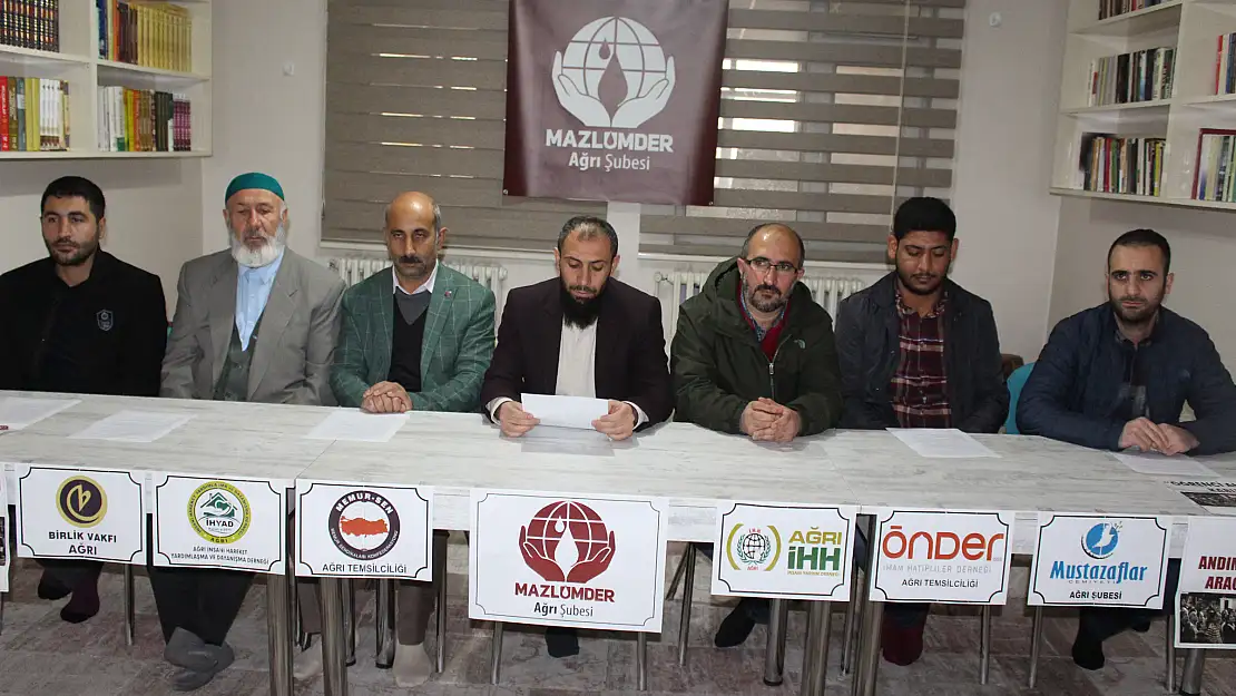 Ağrı MAZLUMDER 'Öğrenci Andı' açıklaması