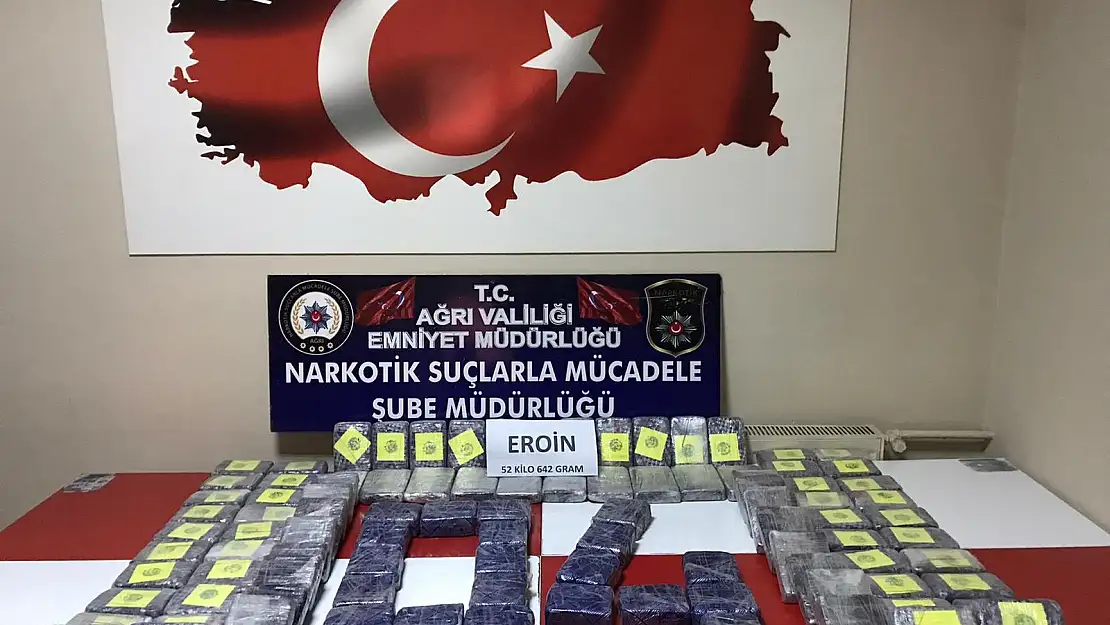 Avrupa ülkelerine gidecek olan 52 kilo eroin ele geçirildi