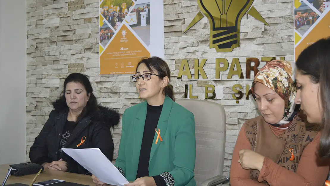 Ağrı'da kadınlar, kadına yönelik şiddete turuncu çizgi çekti