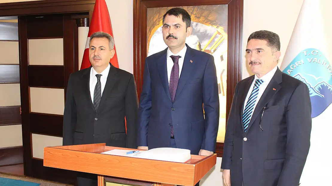Çevre ve Şehircilik Bakanı Ağrı'da
