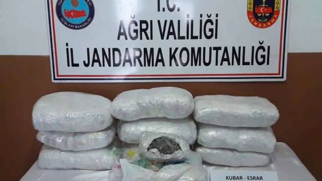 Ağrı'da 11 kilo 750 gram esrar ele geçirildi