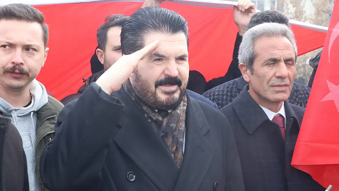 Ağrı İdlib şehitleri için yürüdü