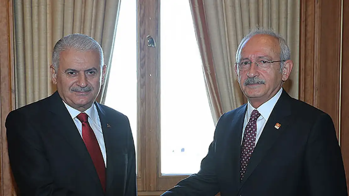 Başbakan Yıldırım Kılıçdaroğlu ile Afrin'i görüştü