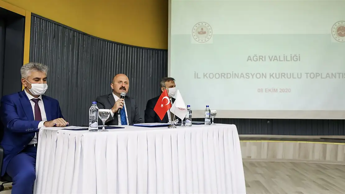 Ağrı'da İl Koordinasyon Kurulu Toplantısı, Vali Varol'un Başkanlığında Gerçekleştirildi