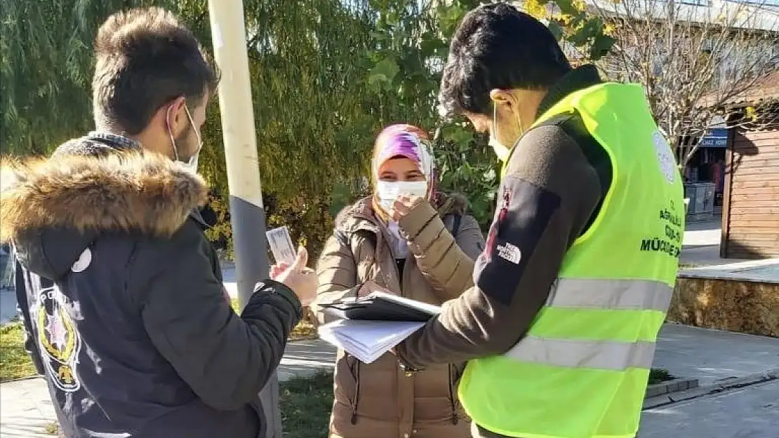 Ağrı'da karantina kurallarını ihlal eden 3 kişiye ceza kesildi