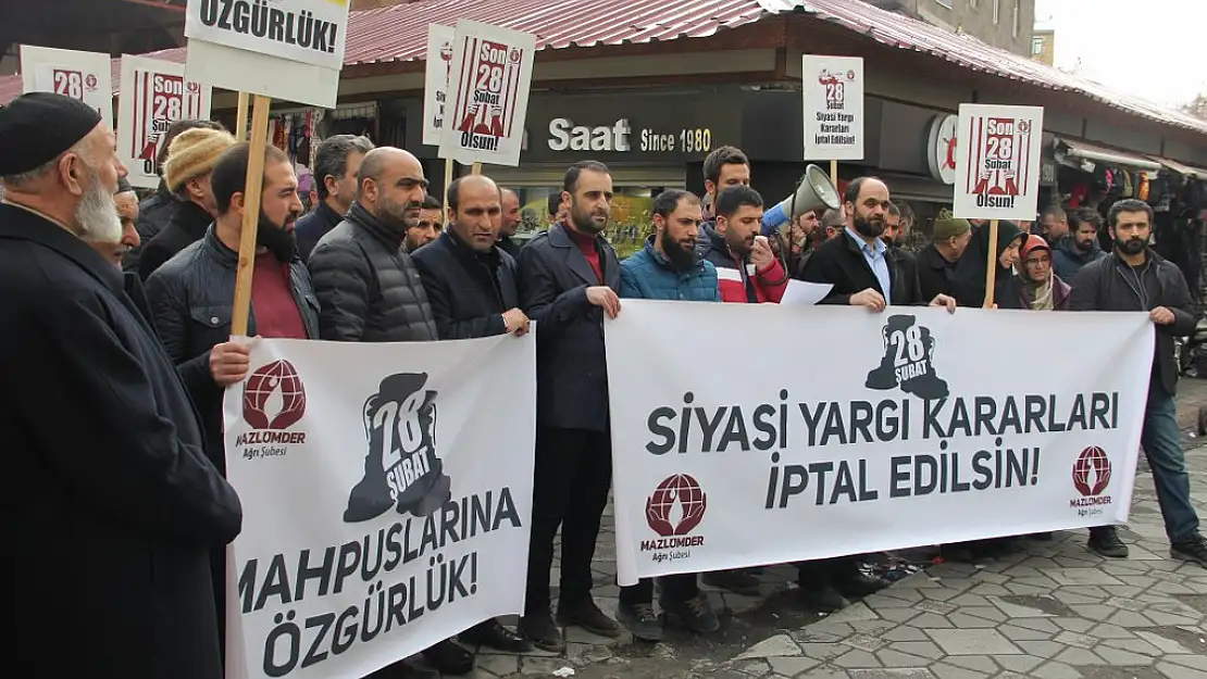 Ağrı'da 28 Şubat basın açıklaması