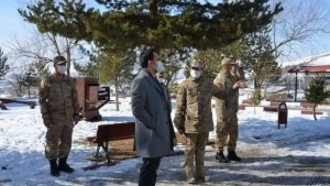 Kaymakam Çelik'ten karakol ziyareti