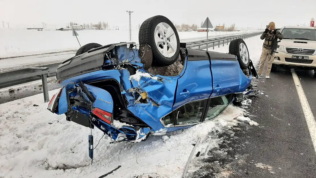 Ağrı'da trafik kazası: 1 yaralı