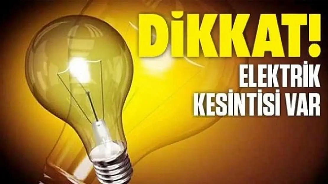 Ağrı'da 3 Gün Sürecek Elektrik Kesintisi! İlçelerin Kesinti Tarihleri ve Saatleri Belli Oldu