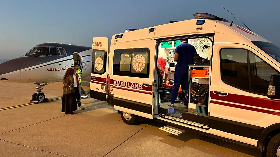 Ağrı'da 6 aylık bebek yoğun bakımdan Ankara'ya sevk edildi