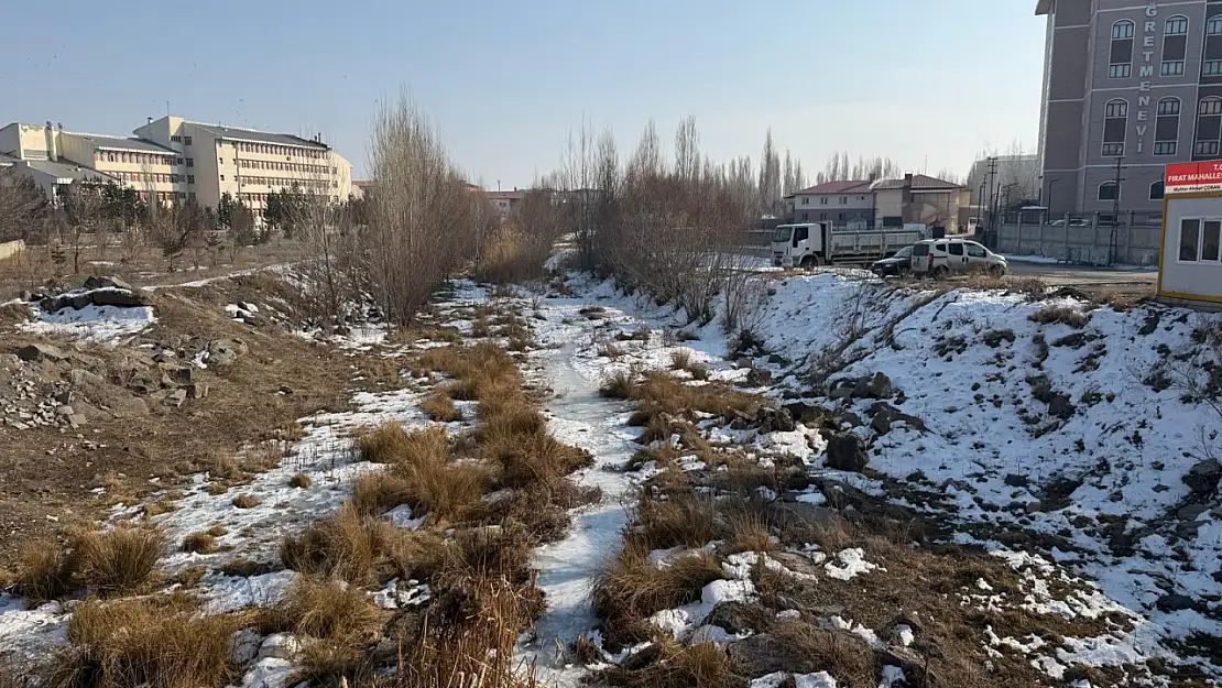 Ağrı'da dereler buz tuttu güneş bile çare olmadı