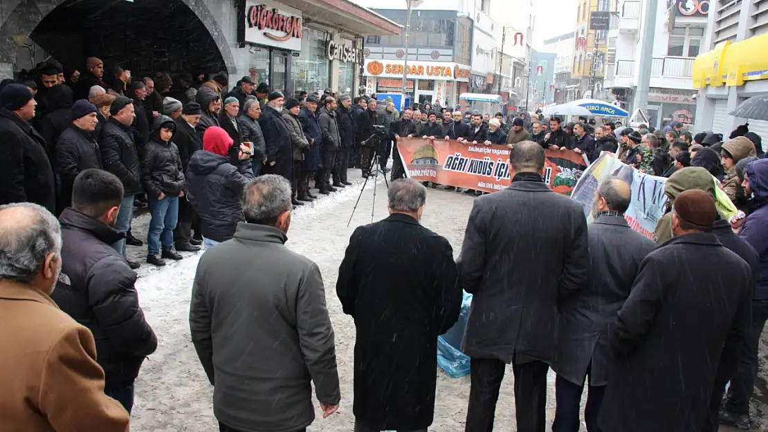 Ağrı'da Gazze'ye Yönelik İşgal Planına Tepki