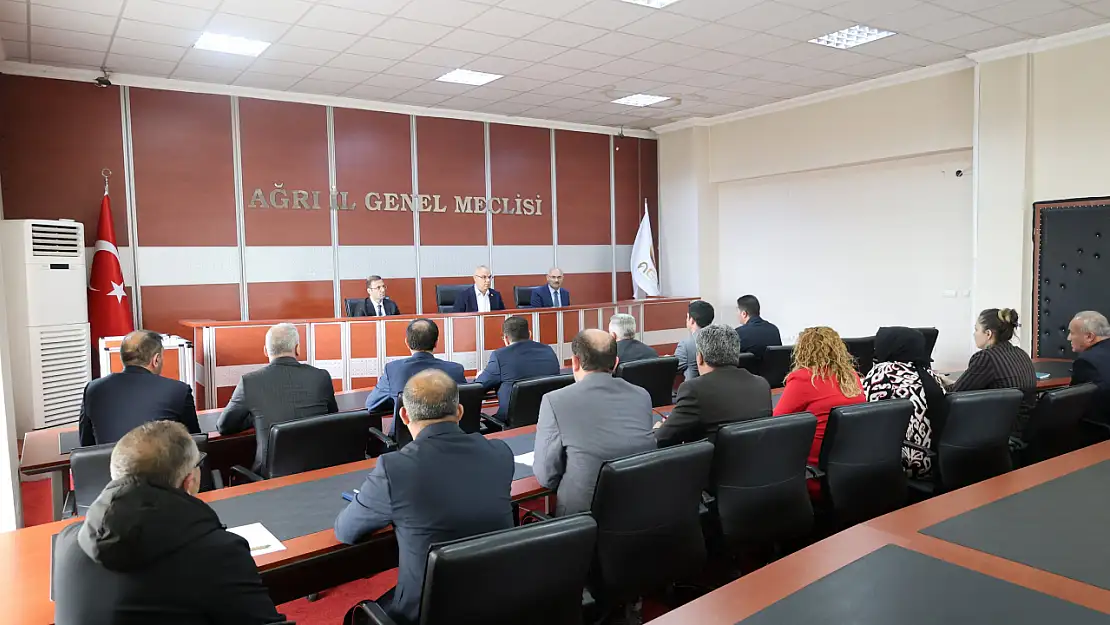 Ağrı'da İl Özel İdaresi koordinasyon toplantısı yapıldı