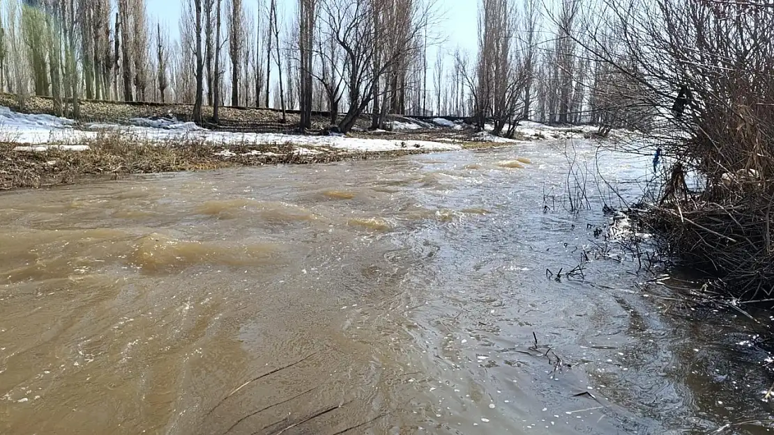 Ağrı'da karlar tamamen eridi nehirlerde su seviyesi arttı