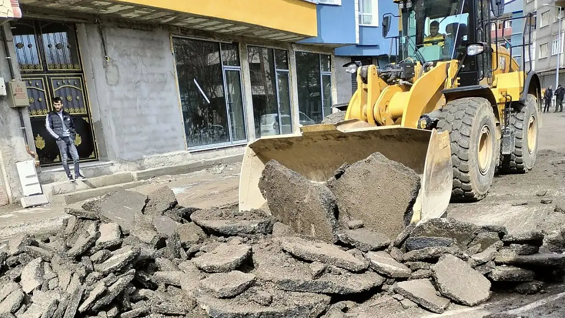 Ağrı'da Leylek Pınar Mahallesi'nde baharla birlikte yol sorunu giderildi