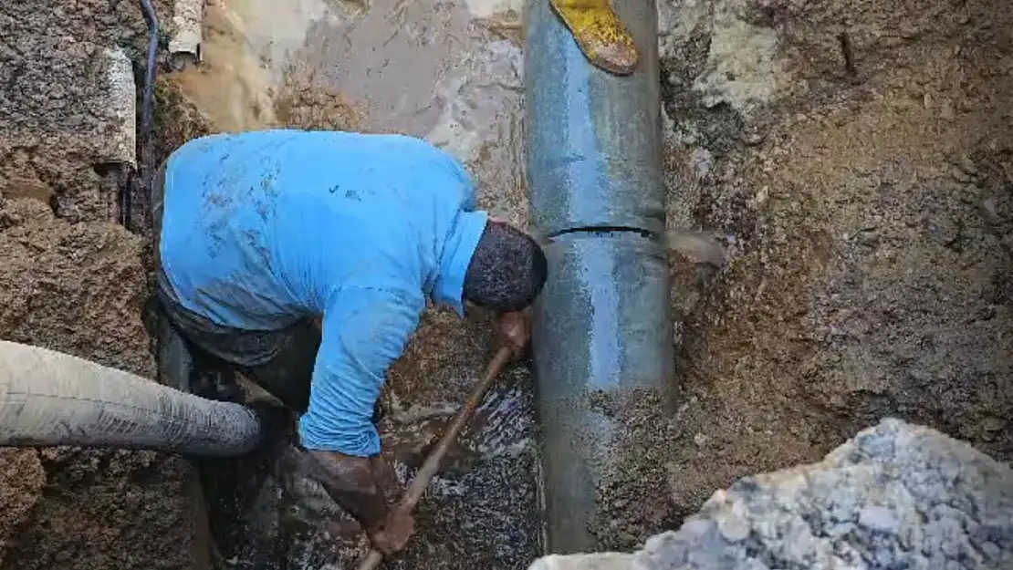 Ağrı'da su kesintisine neden olan arıza giderildi