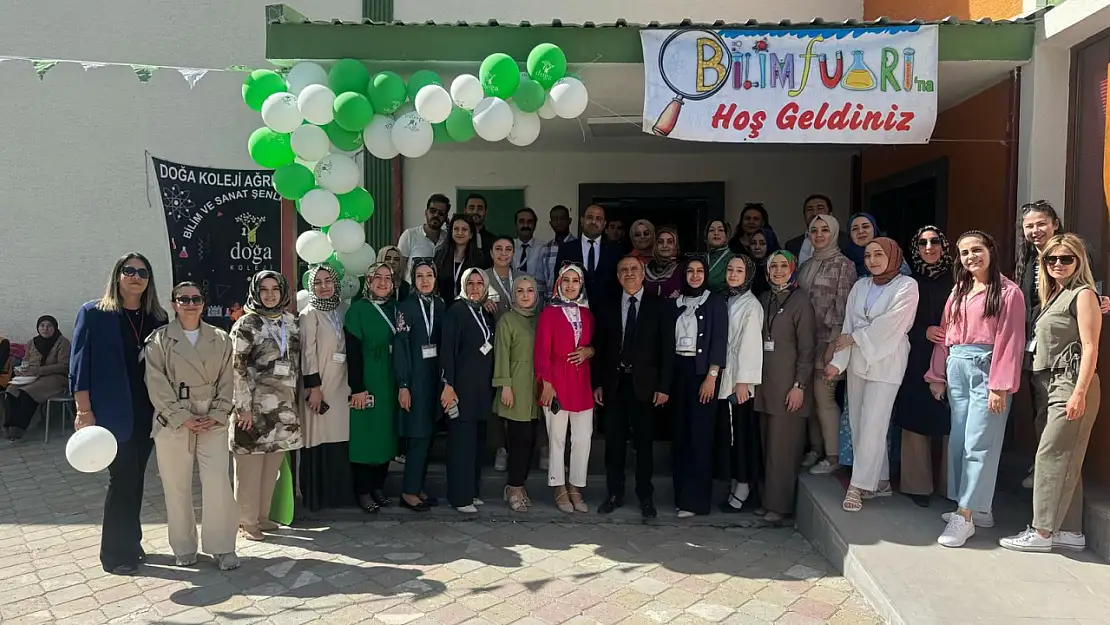 Ağrı Doğa Koleji'nde bilimsel projeler ve yardım eli aynı çatıda buluştu