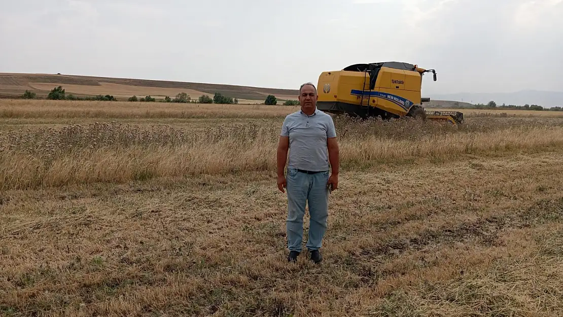 Ağrı Eliaçık Köyü'nde arpa hasadı biçer döverlerle hız kazandı