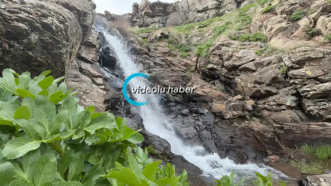 Ağrı-Kağızman yolundaki gizli şelale doğaseverlerin ilgisini çekiyor
