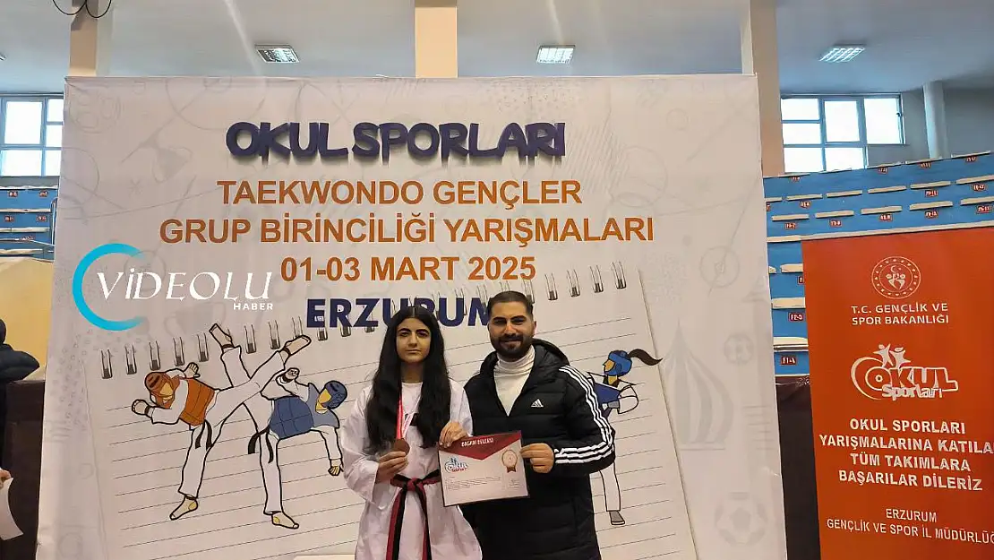 Ağrı'nın genç sporcusu Berfin Işık Türkiye üçüncüsü oldu!