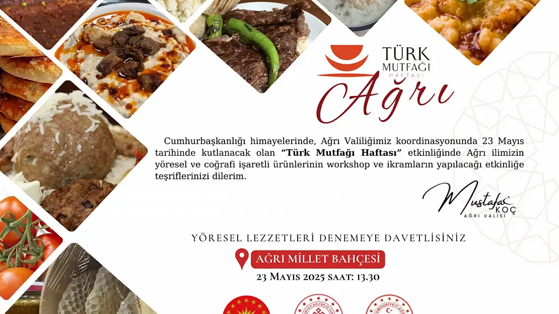 Ağrı'nın yöresel lezzetleri Millet Bahçesi'nde tanıtılacak