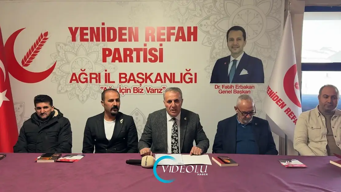 Ağrı Yeniden Refah Partisi'nden ramazan öncesi basın açıklaması