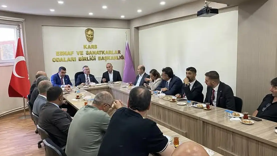 AK Parti Kars Teşkilatından Esnaf ve Sanatkarlar Odalarına Ziyaret