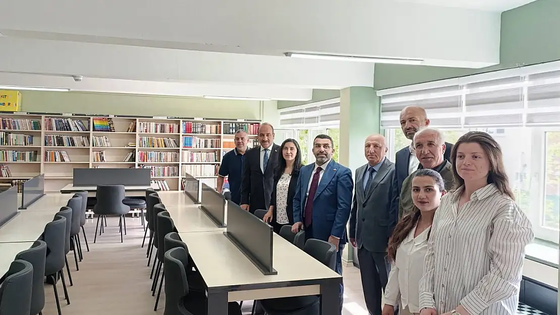 Alparslan Anadolu Lisesi Kütüphanesi Öğrencilerin Hizmetine Sunuluyor
