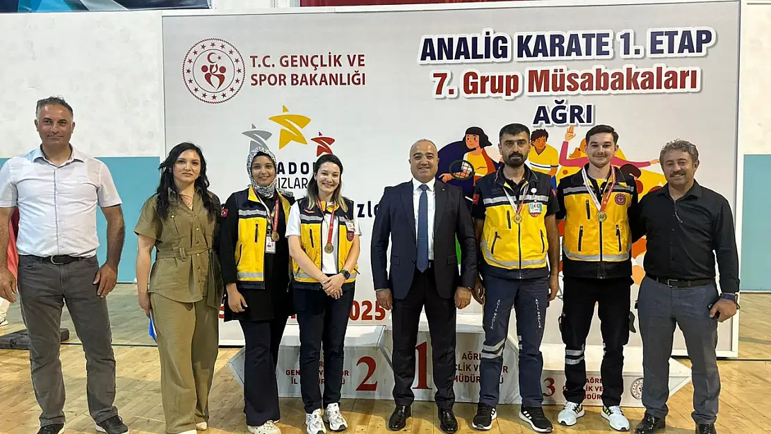 ANALİG karate müsabakalarında sağlık ekiplerinin kritik desteği Ağrı'da öne çıktı