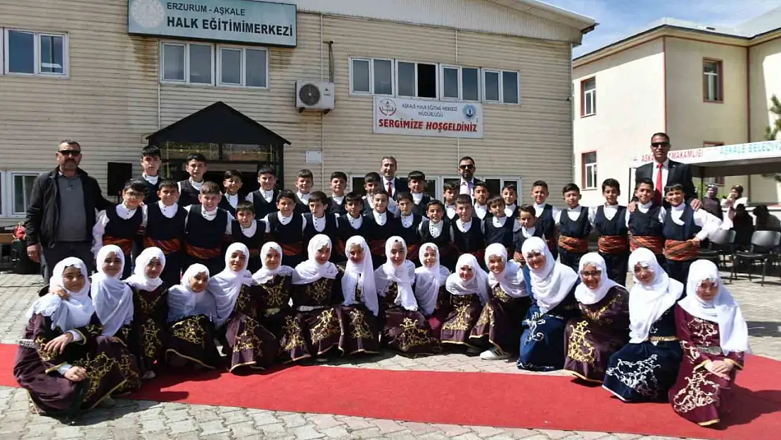 Aşkale'de 'Hayat Boyu Öğrenme Haftası' Etkinlikleriyle Yılsonu Sergisi Açıldı!