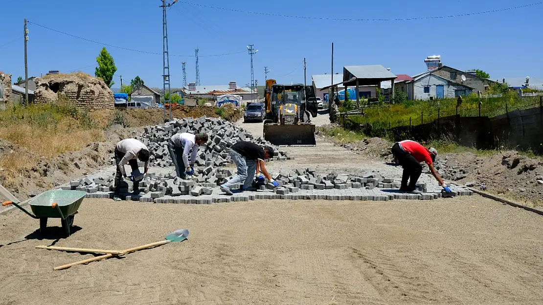 Aşkale Köyü'nün yolları modern altyapıya kavuştu
