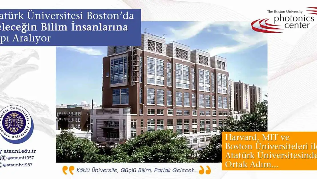 Atatürk Üniversitesi, Boston'da Genç Bilim İnsanlarına Fırsat Sunuyor