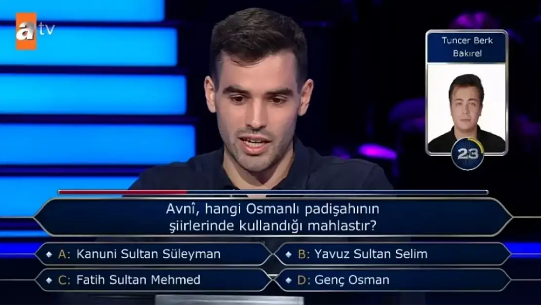 Avni, hangi Osmanlı padişahının şiirlerinde kullandığı mahlastır?