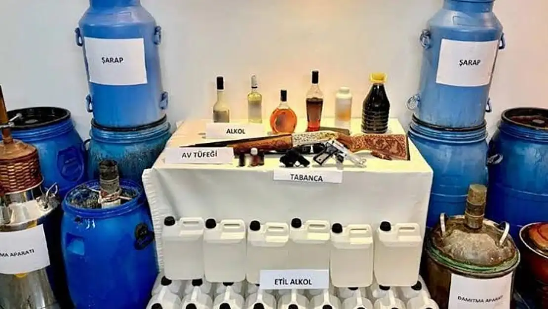 81 ilde 10 bin 600 litre sahte alkol ve etil alkol ele geçirildi