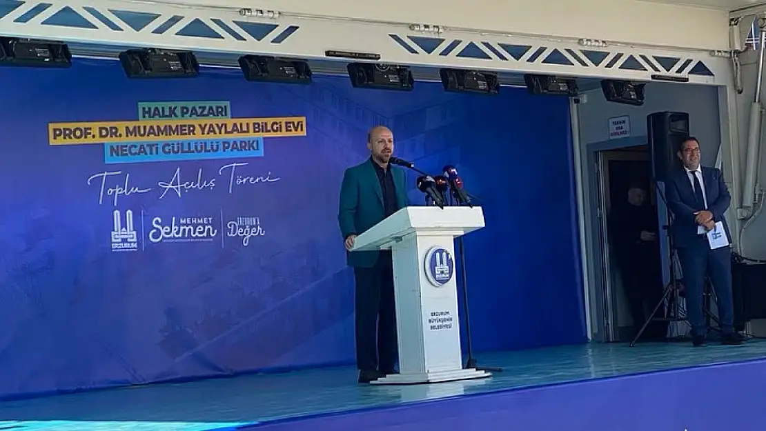 Bilal Erdoğan, Erzurum Büyükşehir Belediyesi Açılış Programına Katıldı