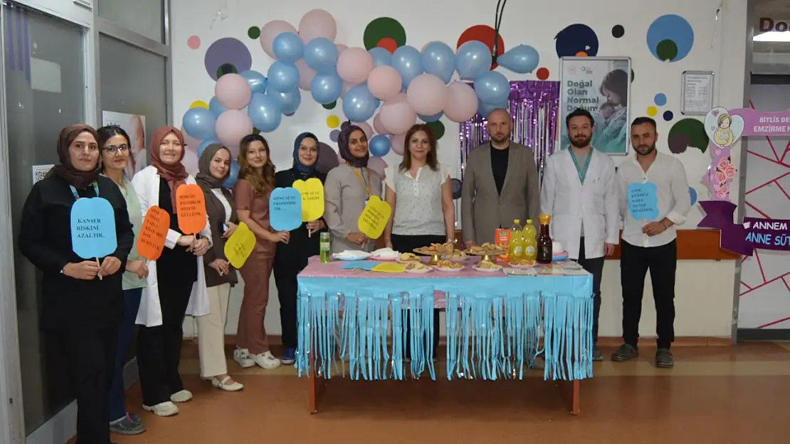 Bitlis Hastanesi'nde Anne Sütünün Önemi İçin Farkındalık Etkinliği Düzenlendi
