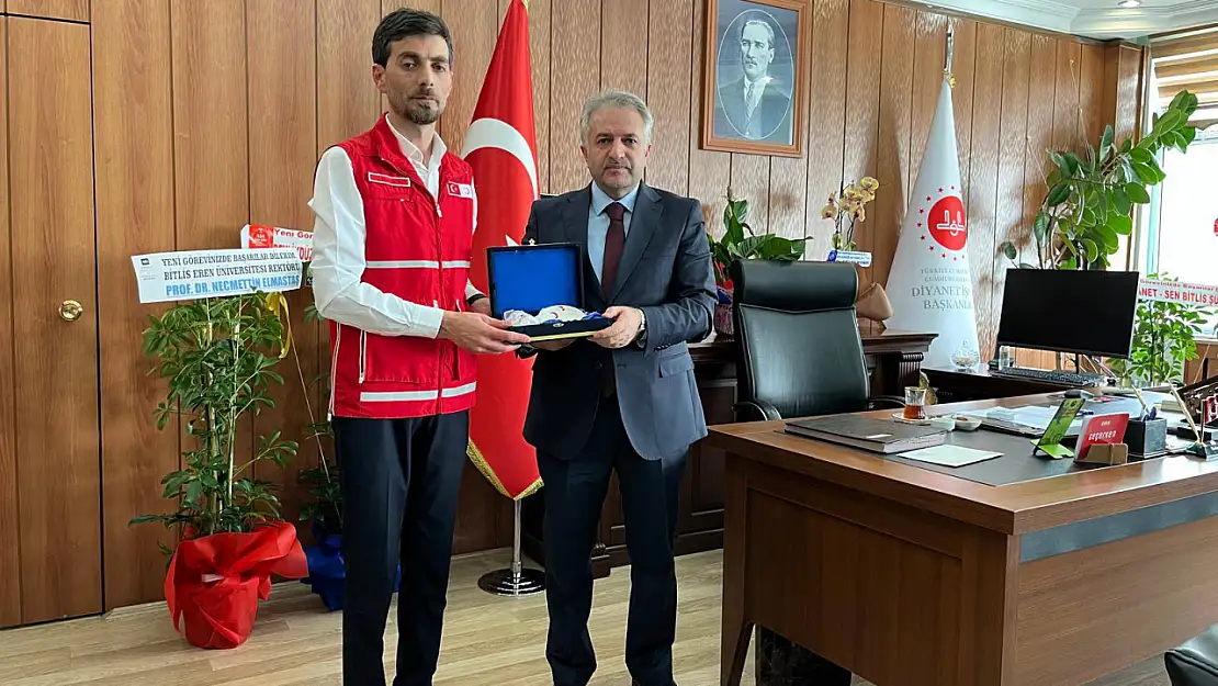 Bitlis Müftülüğüne Kızılay'dan Hayırlı Olsun Ziyareti