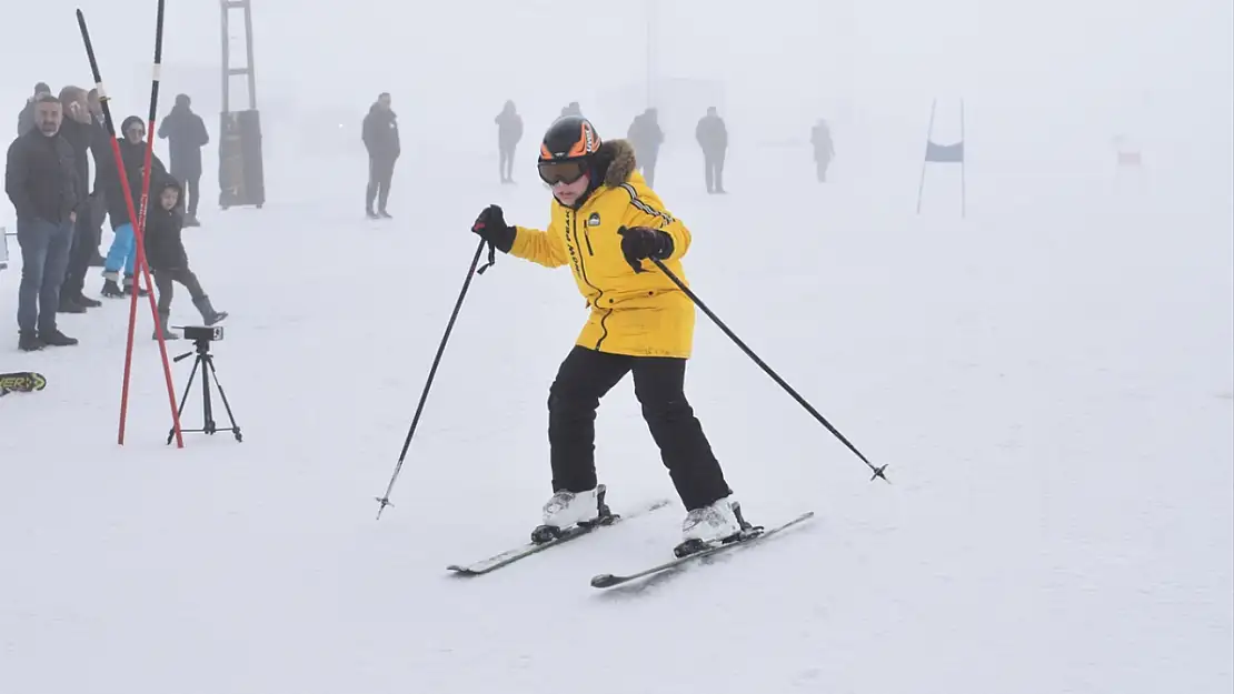 Bitlis'te Alp Disiplini ve Snowboard il birinciliği yarışması