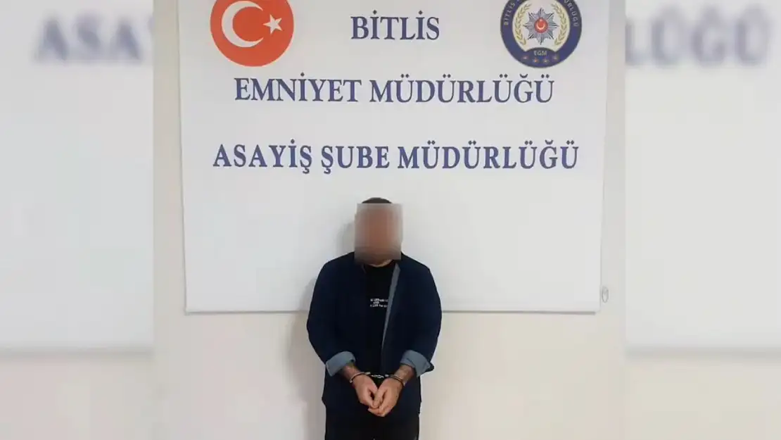 Bitlis'te cinayet şüphelisi A.H.T. uluslararası işbirliği ile yakalandı