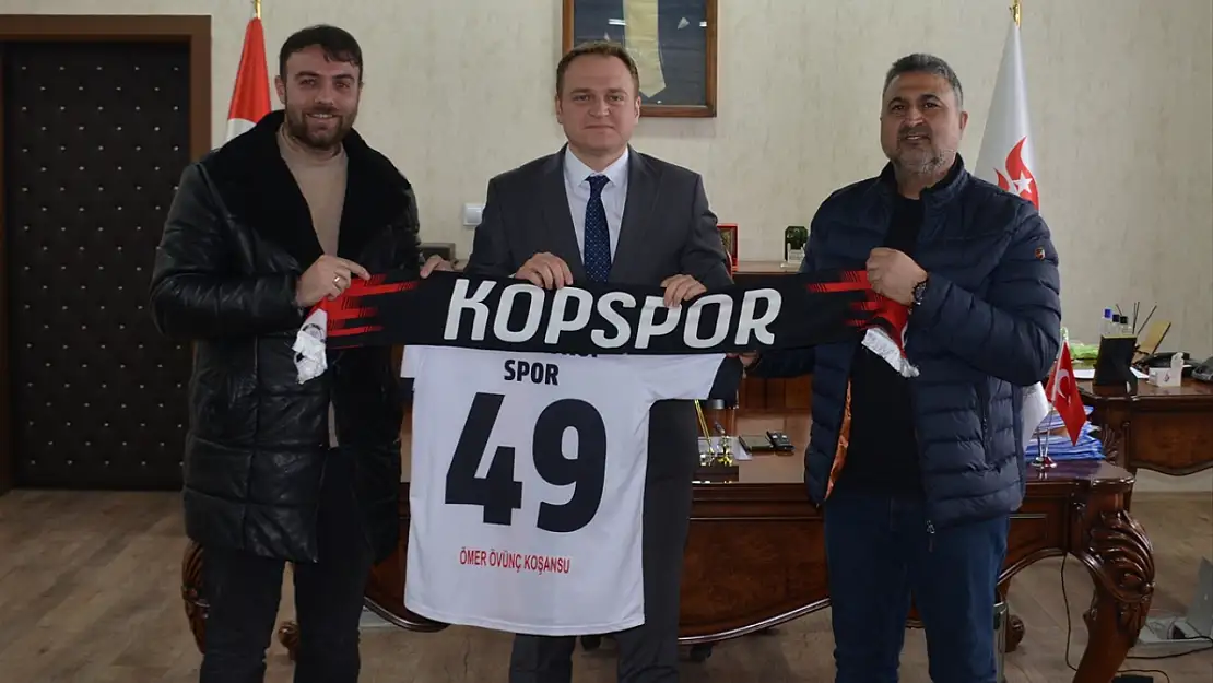 Bulanık Kopspor Başkanı Temel'den Kaymakam Koşansu'ya ziyaret