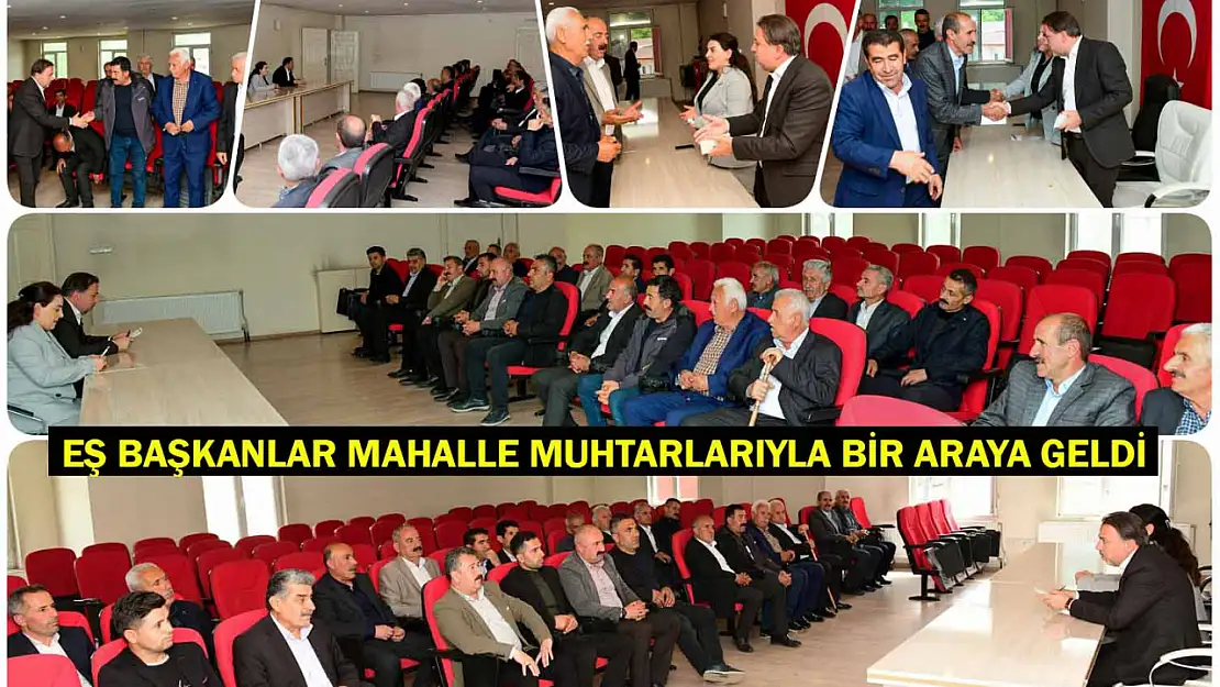 Çatak Belediyesi Eş Başkanları Mahalle Muhtarlarıyla Buluştu
