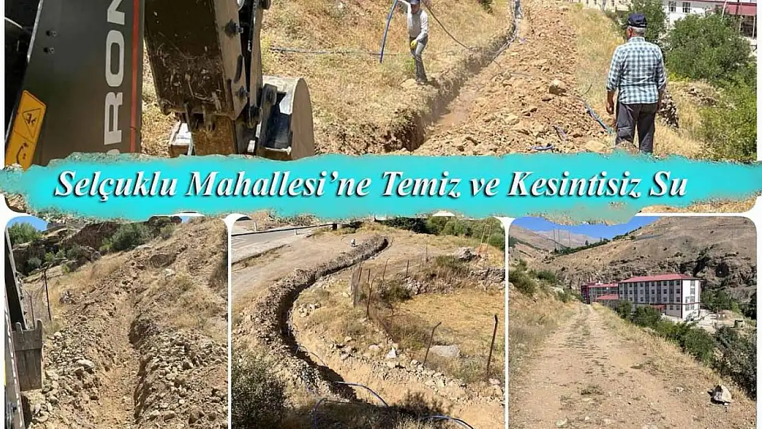 Çatak'ta Selçuklu Mahallesi'ne Yeni Su Hattı ile Sağlıklı Suya Erişim Sağlanacak