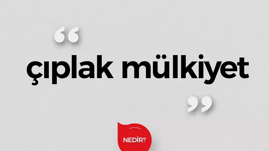 Çıplak mülkiyet hakkı ne demek?