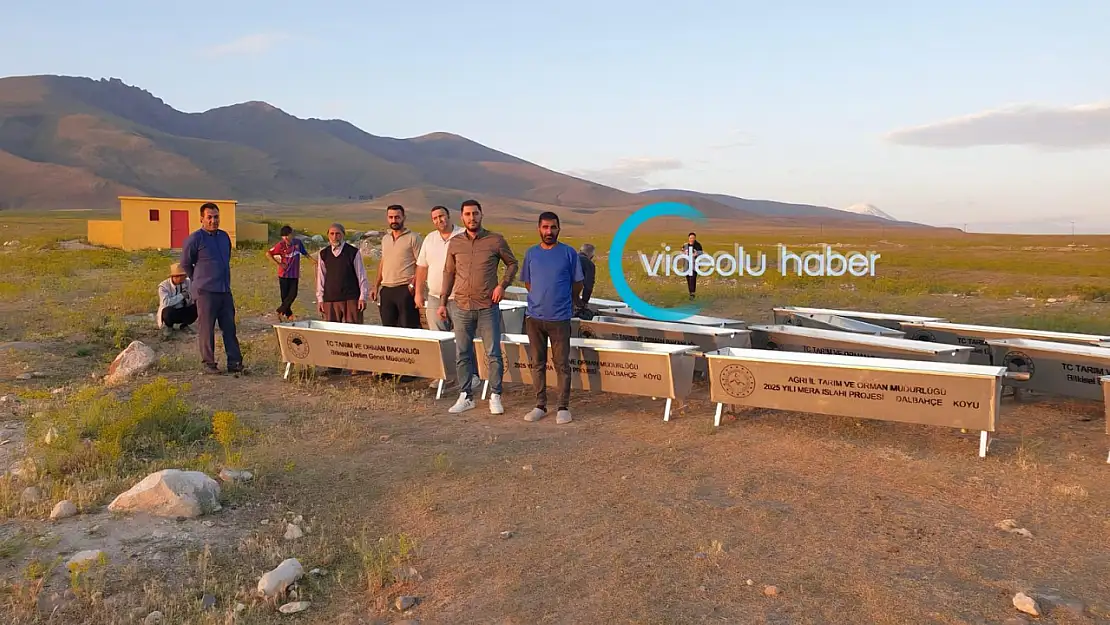 Dalbahçe Köyü'nde hayvanların suya erişimi için yeni suluklar yerleştirildi