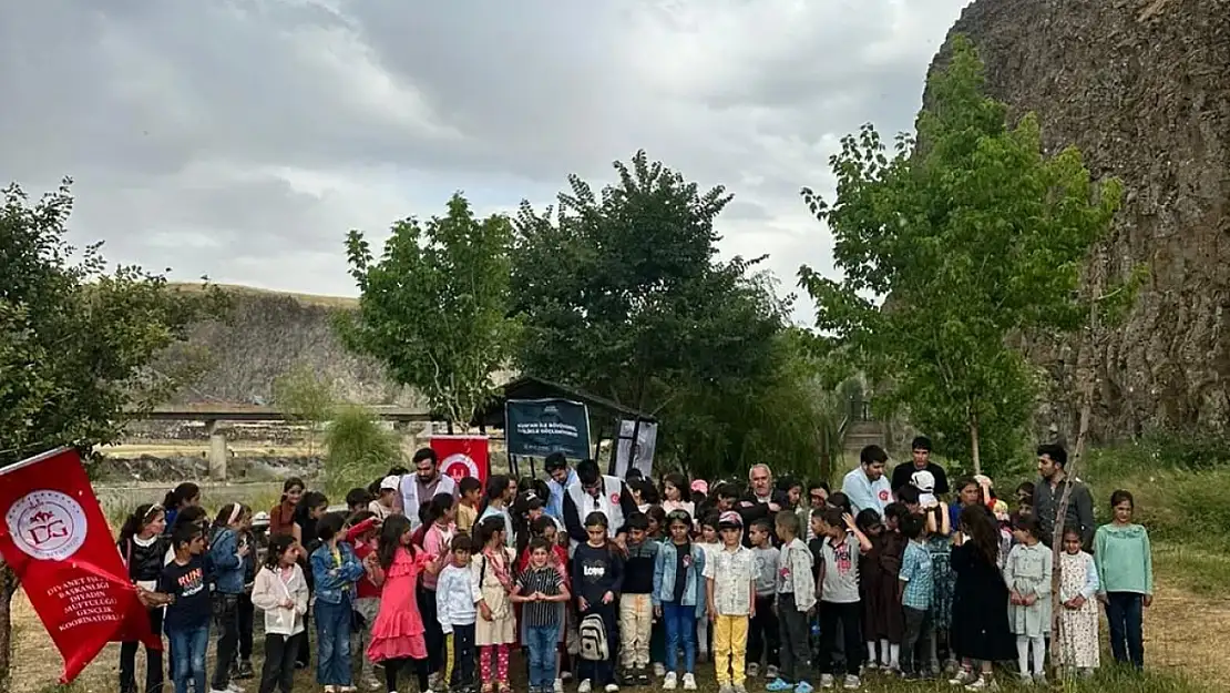 Diyadin'de kur'an kursu öğrencileri için doğa ile buluşma