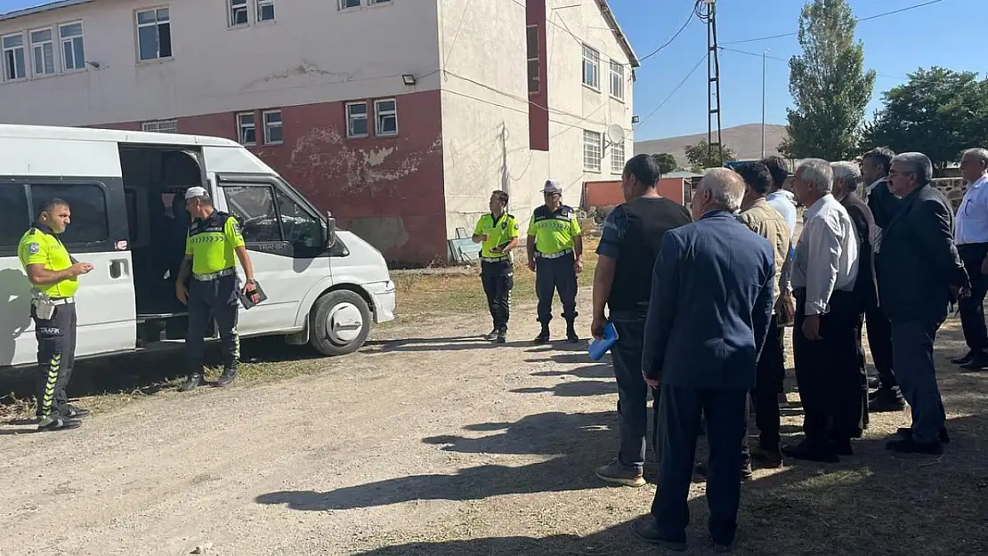 Diyadin'de okul servis araçlarına yönelik denetim yapıldı