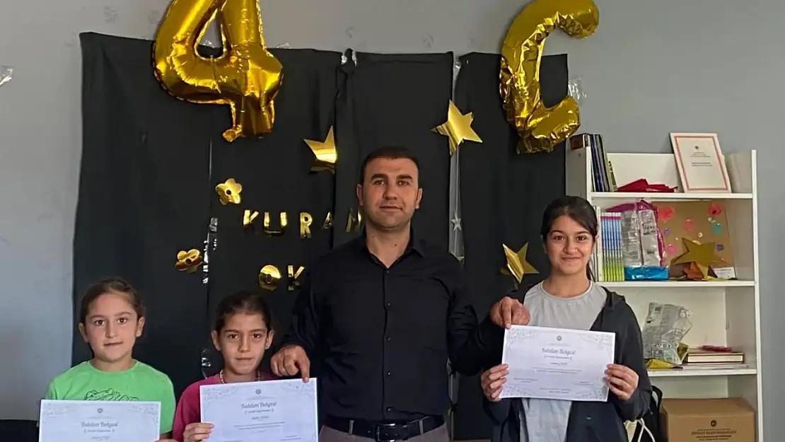 Diyadin'de yaz kur'an kursunda kapanış heyecanı