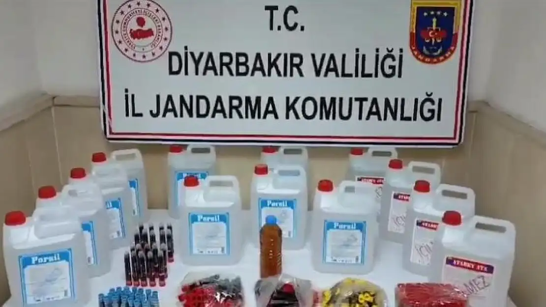 Diyarbakır'da 180 litre etil alkol ele geçirildi