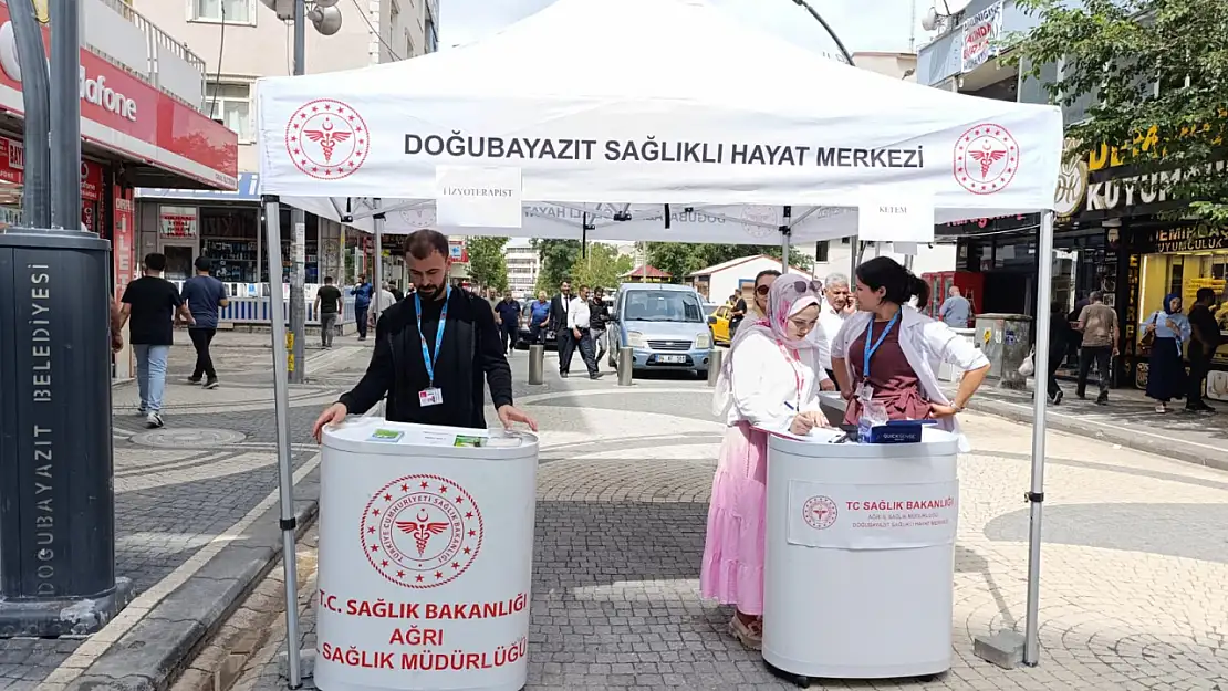 Doğubayazıt'ta sağlık için farkındalık çalışmaları sürüyor