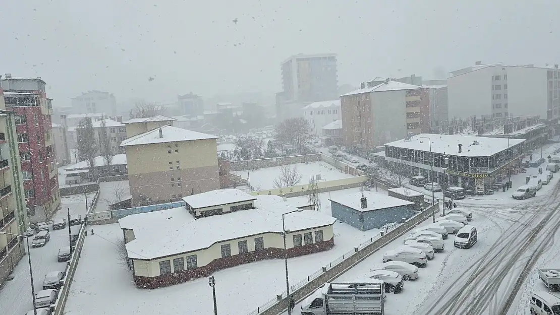 Doğubayazıt yoğun kar yağışına teslim oldu